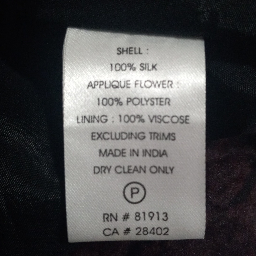 Anthropologie Tracy Reese Maroon 3D Floral Rose Cocktail Dress NWT - Picture 12 of 14